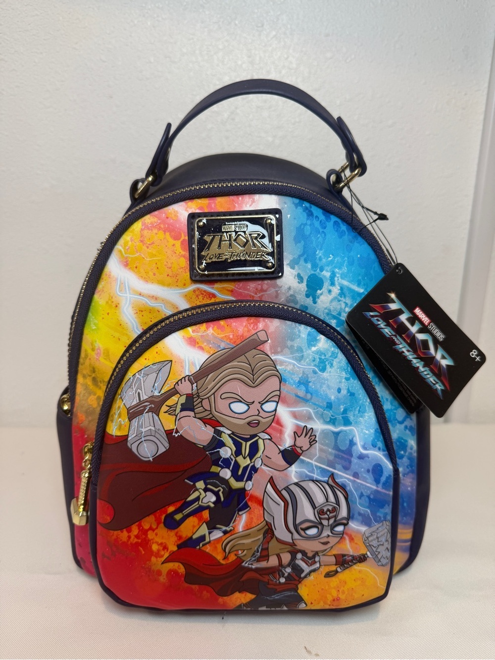 Marvel Thor Love and Thunder Mini Backpack - Blue, Yellow, Red